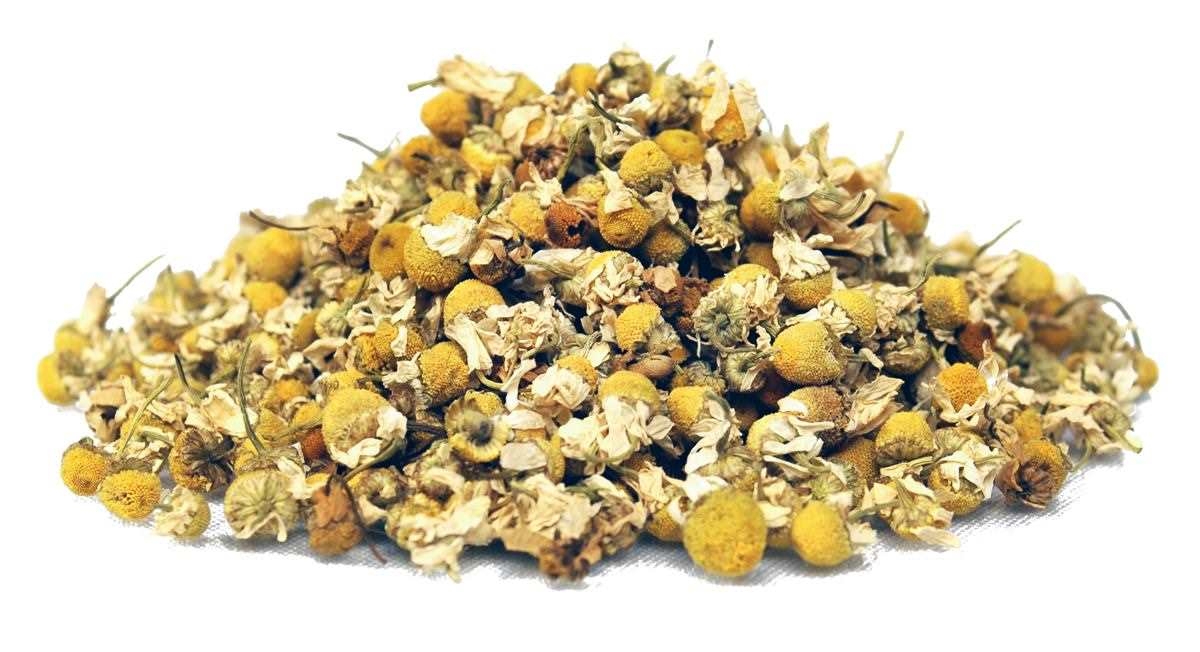 Lose getrocknete Kamillenblüten für Tee, Kamille, Blüten, Kraut, Chamaemelum nobile, Trockenpflanze