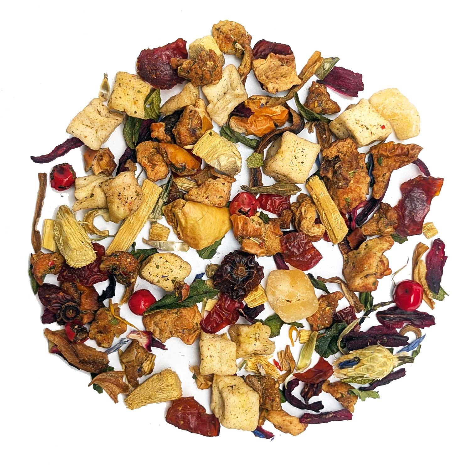 Kräutertee, Früchte-Mix, Trockenfrüchte, Punschtee, Beerenfragmente