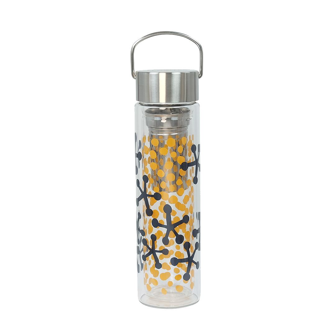 Glass Tea Maker FLOWTEA "Potato Print" 380ml