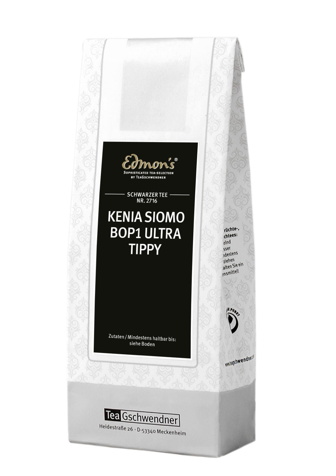 Schwarztee, Teebeutel, Kenia Siomo, Tippy, BOPI Ultra