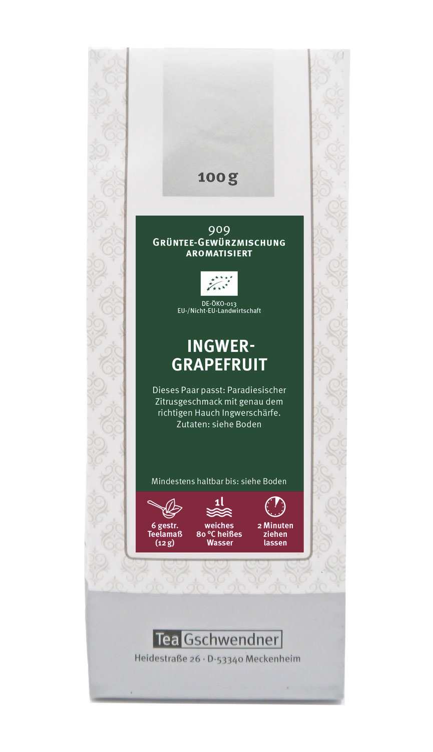 Ingwer-Grapefruit Bio