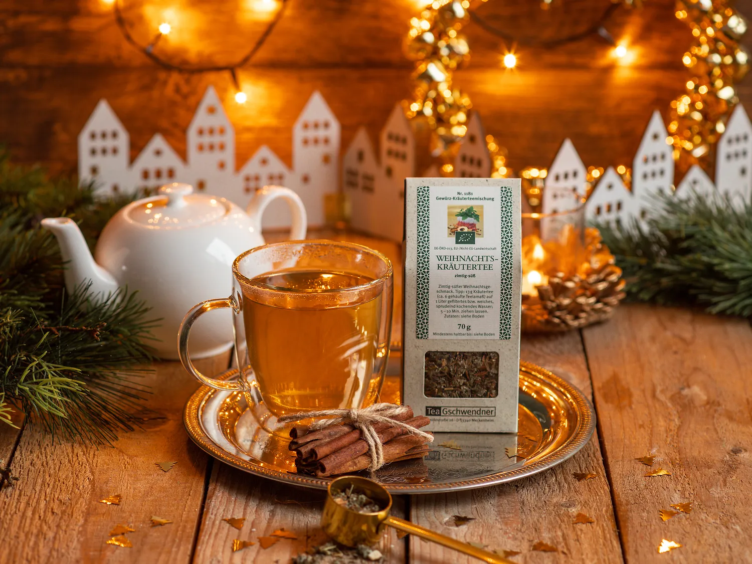 Weihnachtskräutertee, Gewürz-Kräutermischung, 70 g, lose Teemischung