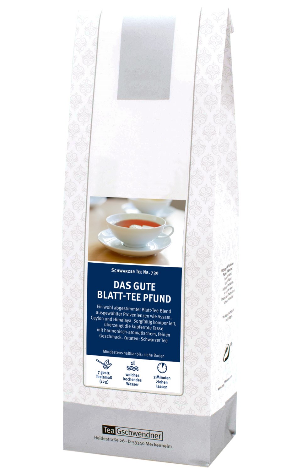 Teegschwendner Das gute Blatt-Tee Pfund Schwarzer Tee, Tee, Schwarztee, Blatttee, Teebeutel?, Teekanne?