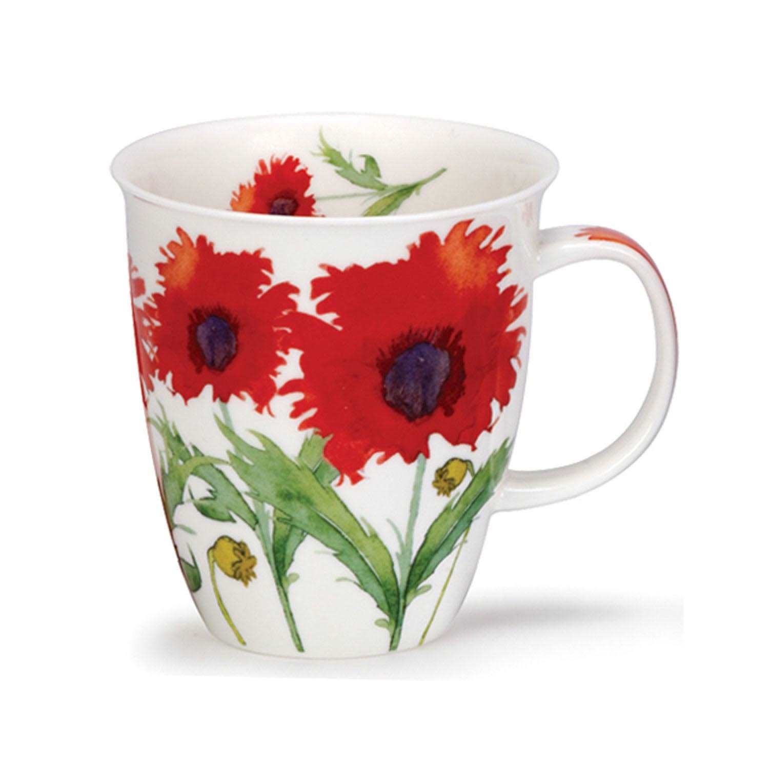 Dunoon Tasse à thé Flora Coquelicot