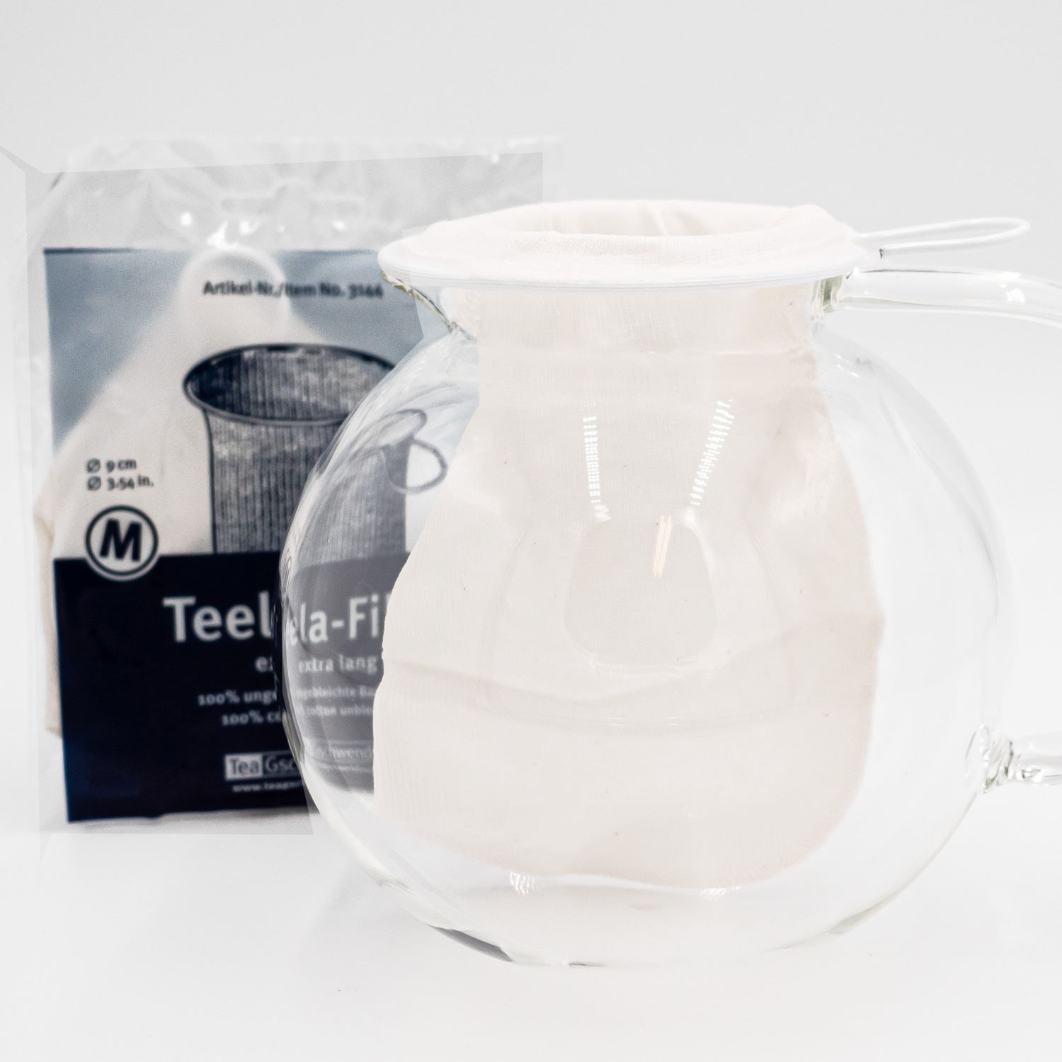 Teenetz made from 100 %Cotton 9 CM Teestrumpf Cotton Mesh Tea Strainer by My Tea 