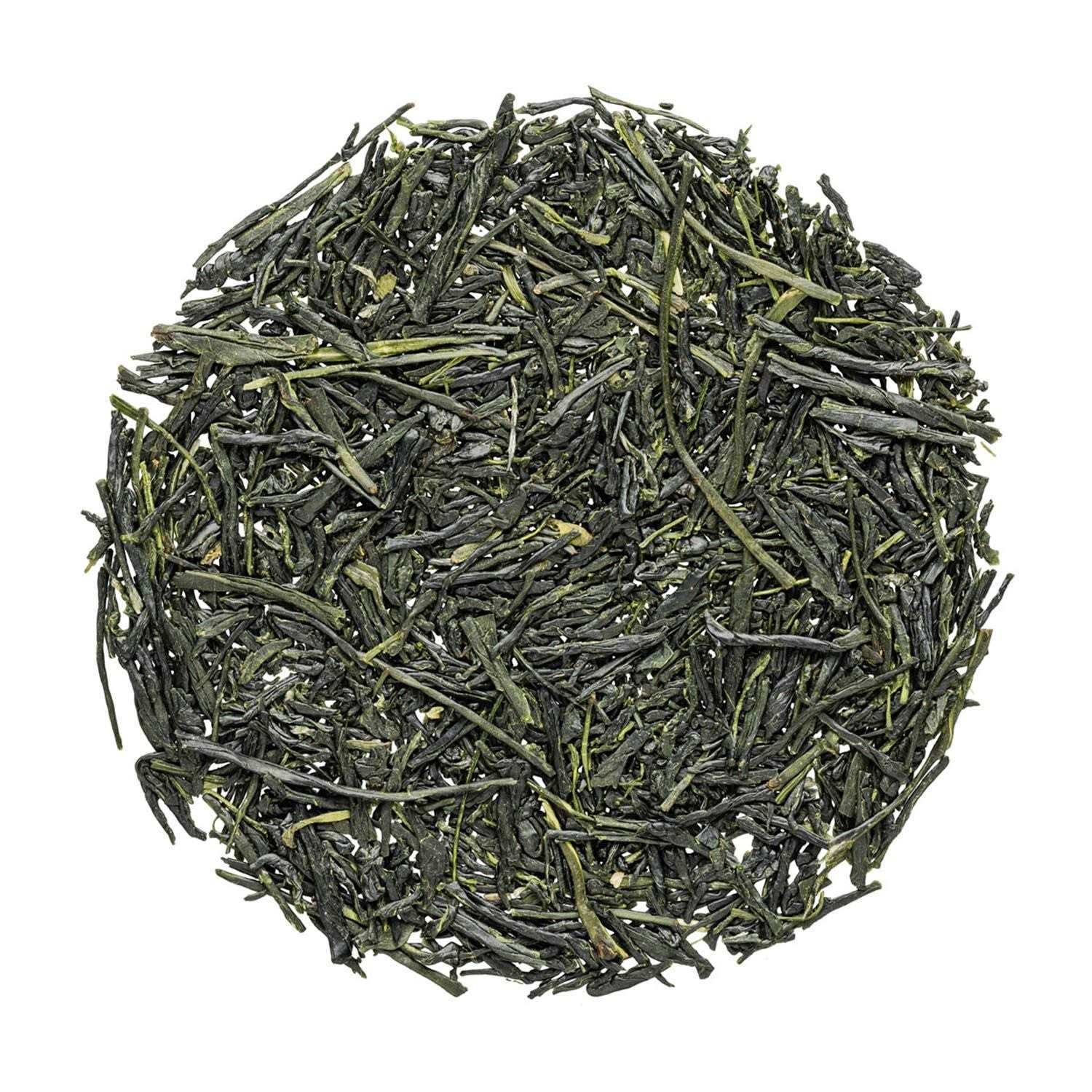 Runde Portion loser grüner Tee Sencha, Krieger-Tee, Grüner Tee, Shincha, Teeblätter, Blaugrüner Tee
