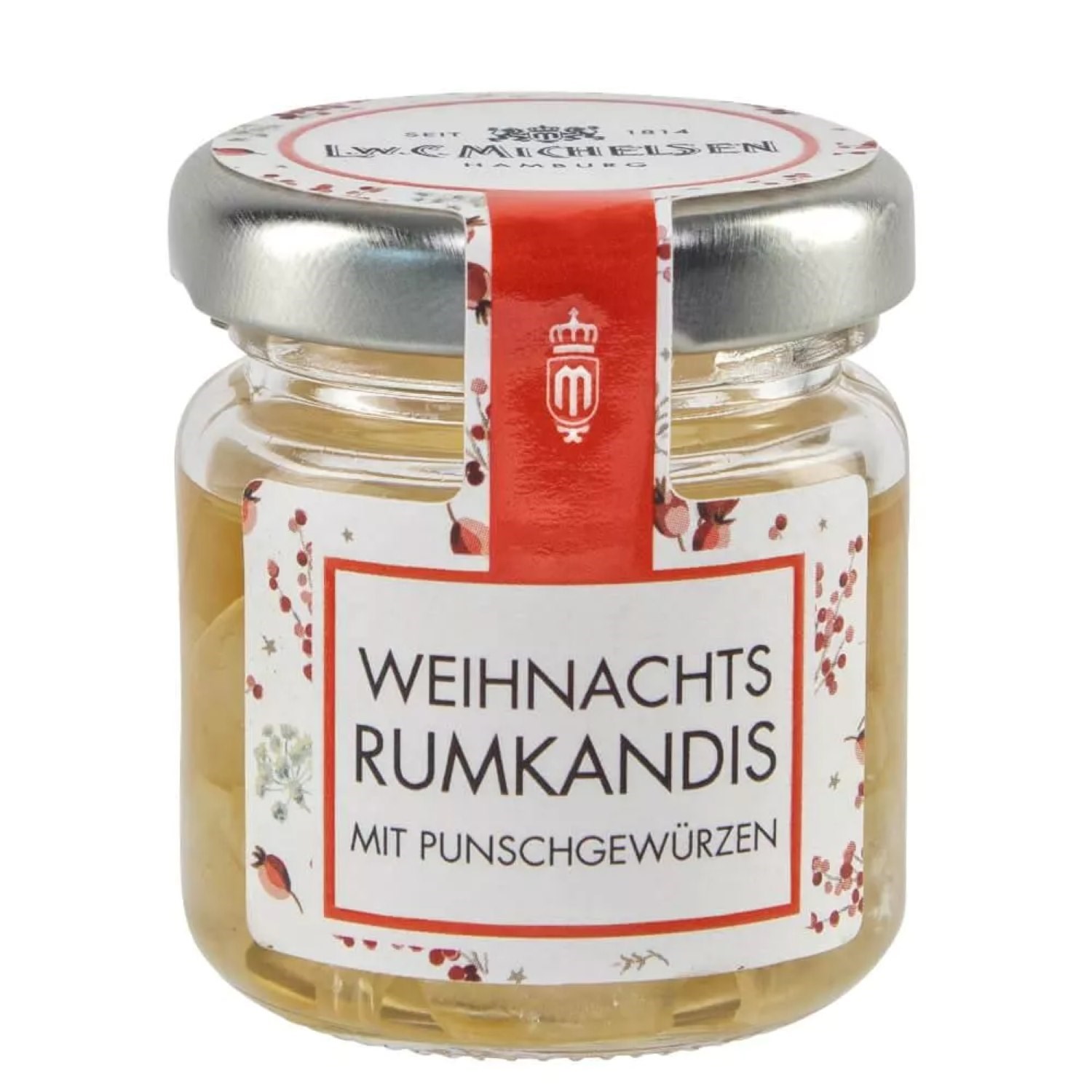 Glas Weihnachts-Rumkandis mit Punschgewürzen, Weihnachts, Rumkandis, Gewürz, Glas, Jelly Jar