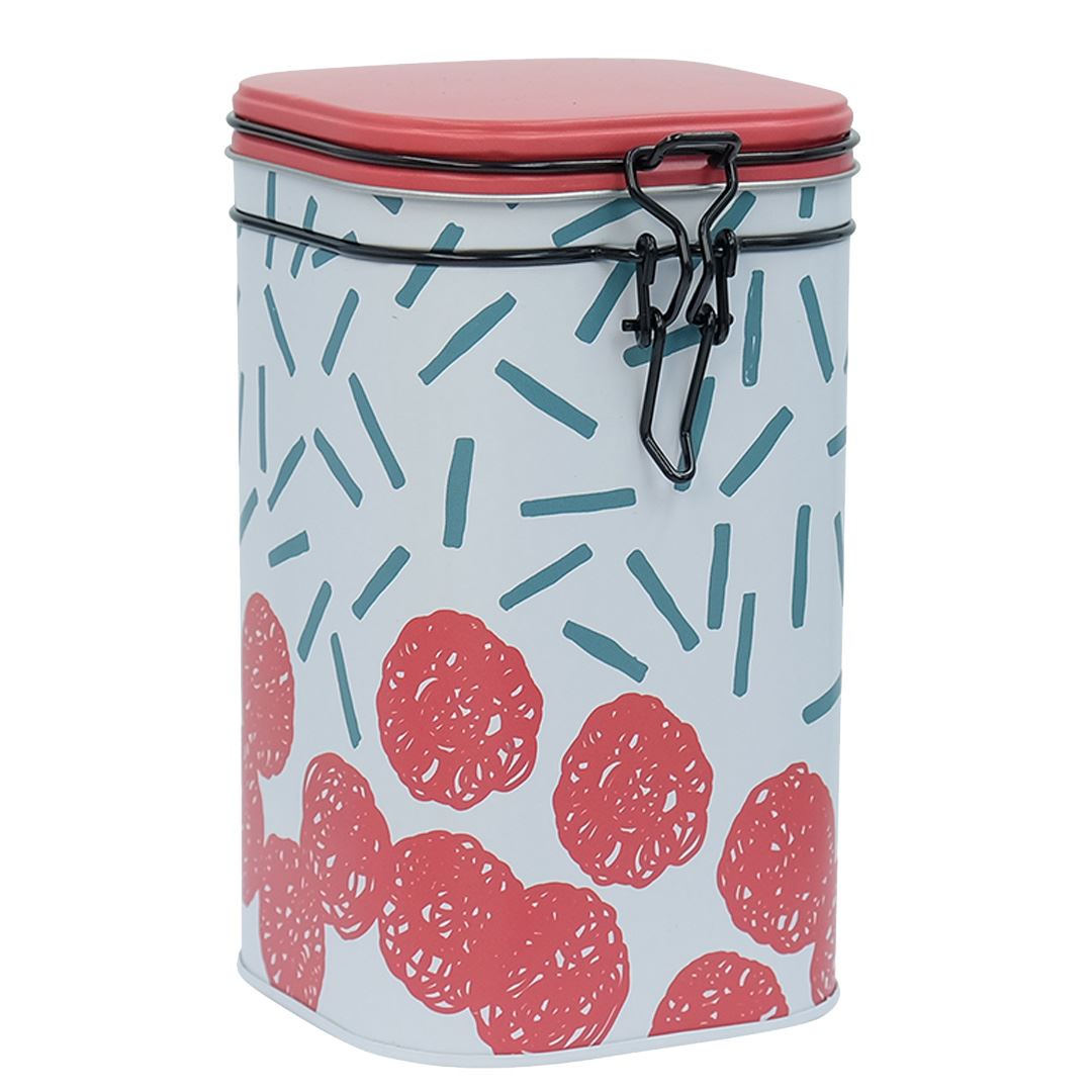 Tea Tin Eigenart "Potato Print" 250g salmon