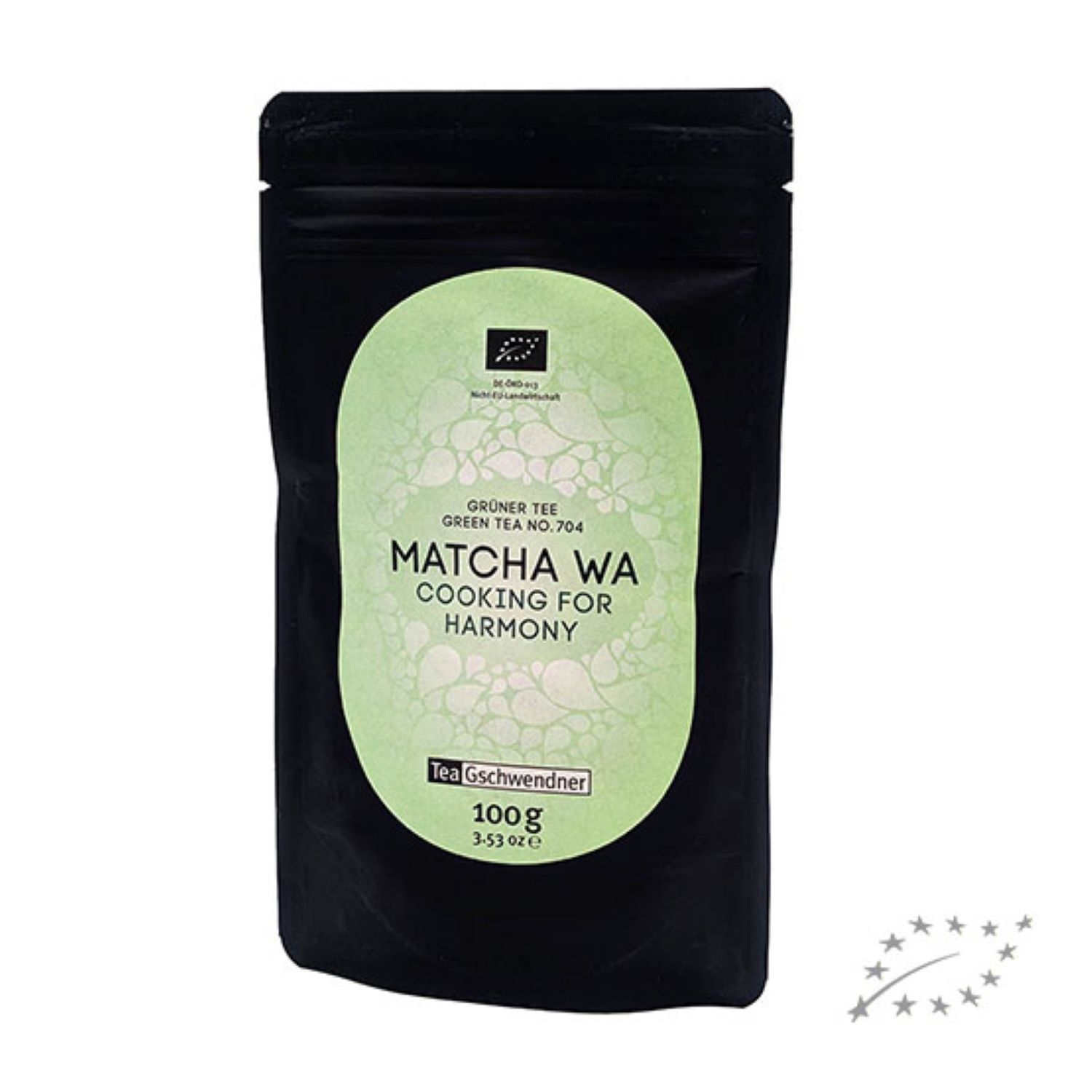 Beutel Tea Gschwendner Matcha WA Cooking 100 g, Matcha, Grüner Tee, 100 g, Verpackung, EU-Öko