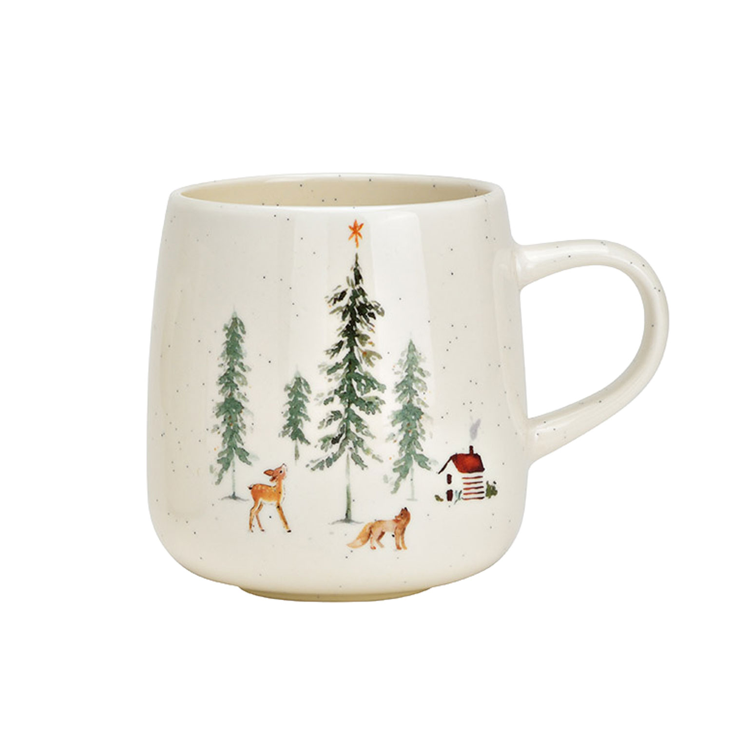 Tasse, Kaffeetasse, Winterwald, Porzellan, Motiv