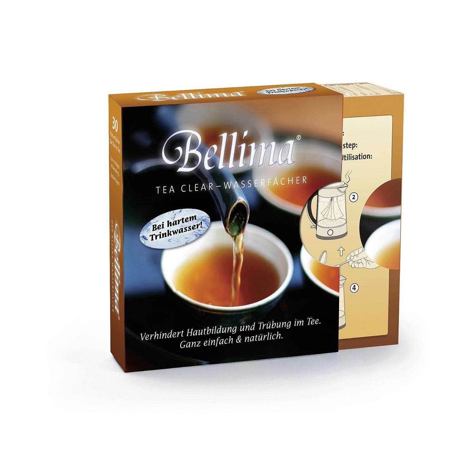 Bellima Tea Clear Wasserfächer für klaren Tee, Tee, Teetassen, Kessel, Kräutertee, Boxset