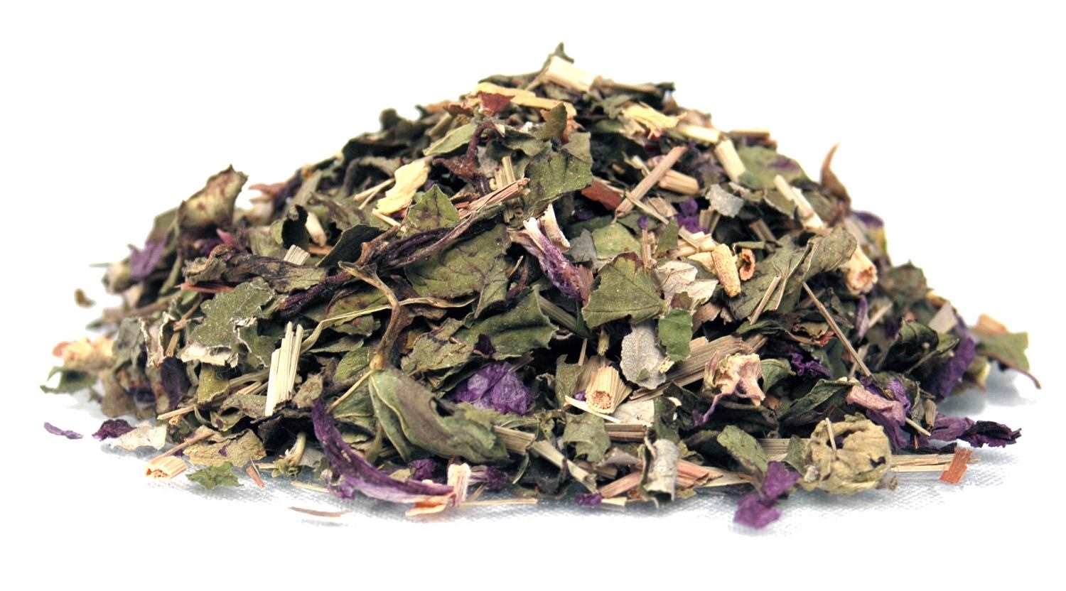 Lose Teemischung aus getrockneten Kräutern und Blättern,  Kräutertee,  lose,  Teemischung,  Kräuter,  Blätter