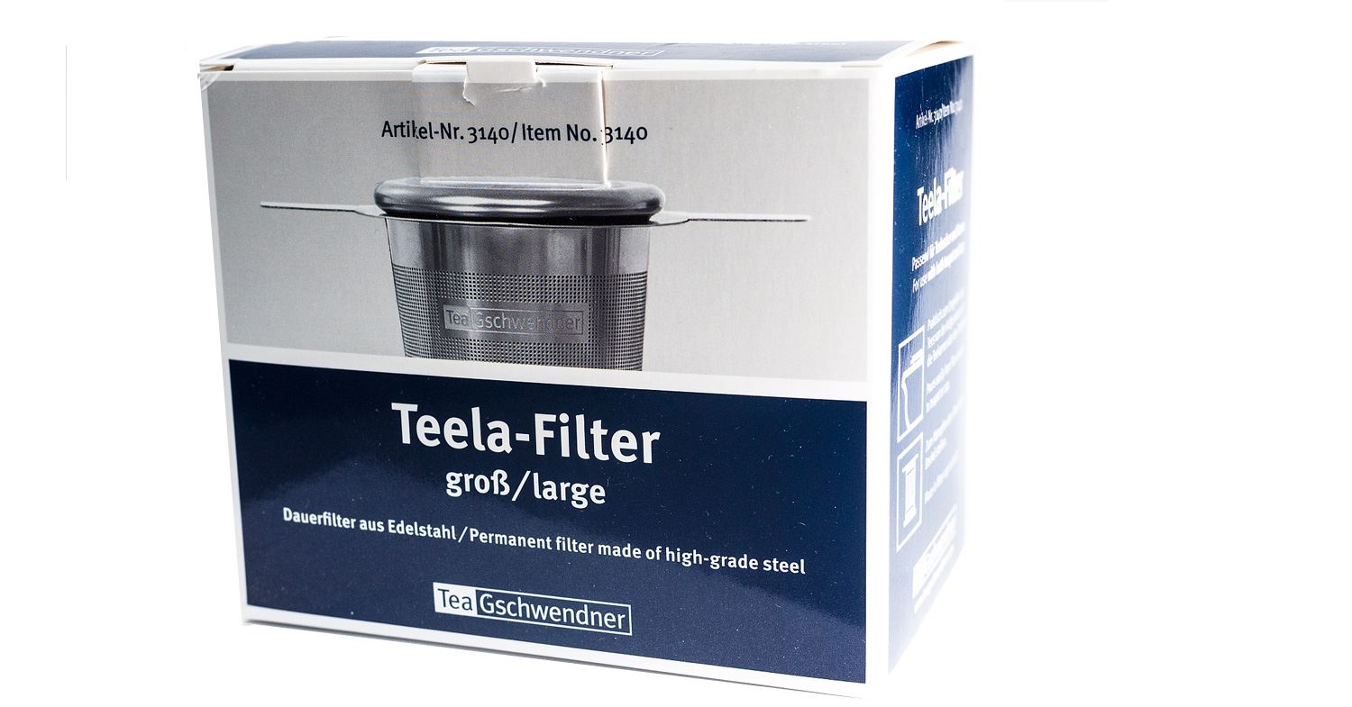 Teela-Filter groß aus Edelstahl in Originalverpackung, Teela-Filter, Größe large, Edelstahl, Permanentfilter, Kaffeezubehör