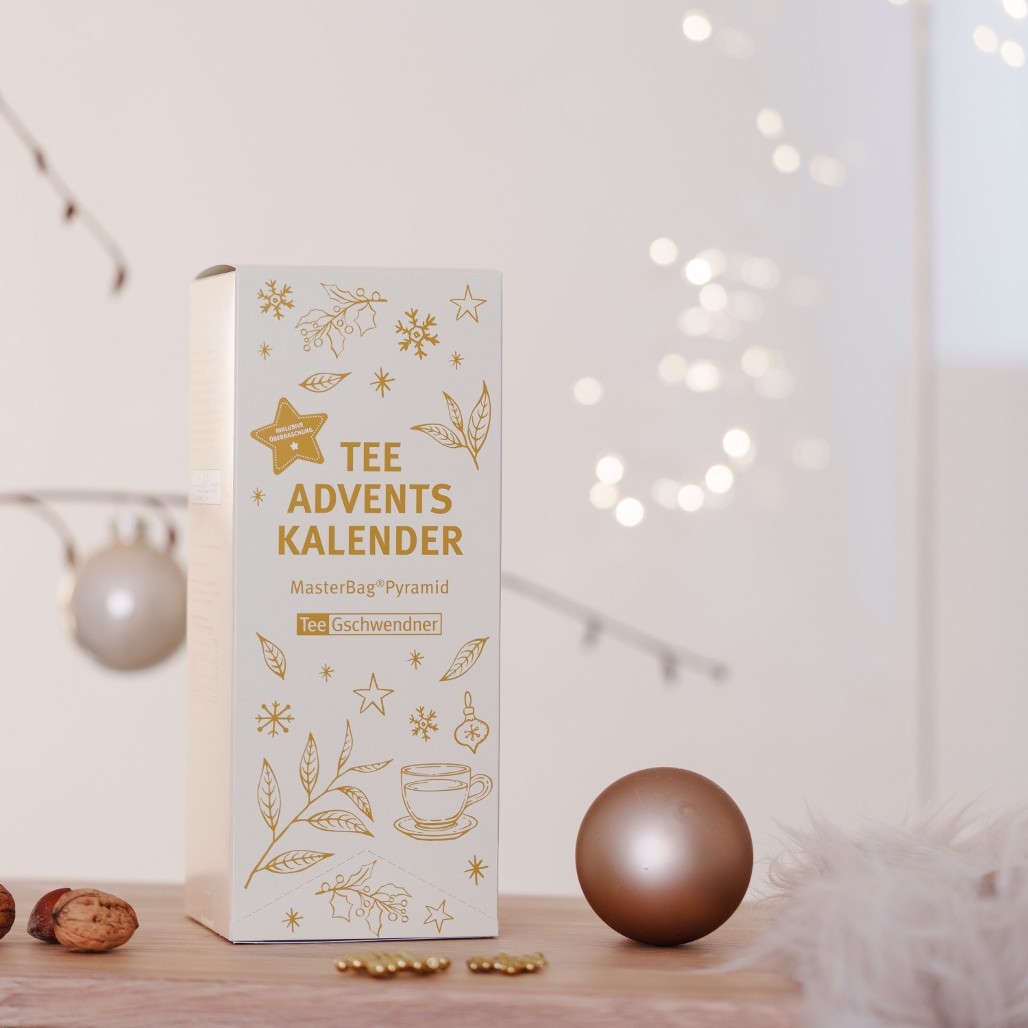 Tee Adventskalender MasterBag Pyramid von TeeGschwendner, tee adventskalender, adventskalender, tee, geschenkverpackung, paket