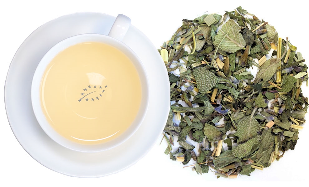 Sun Valley® Bio Kräutertee mit mediterranen Kräutern, Kräutertee, loser Tee, Teebeutel, Kräuterblätter, Gelegenheit: Wellness