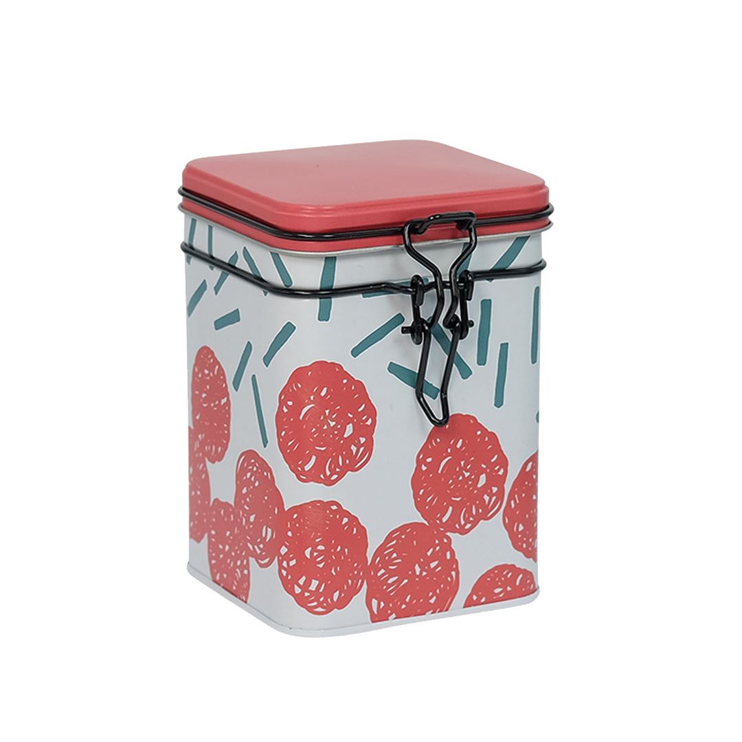 Tea Tin Eigenart "Potato Print" 150g salmon