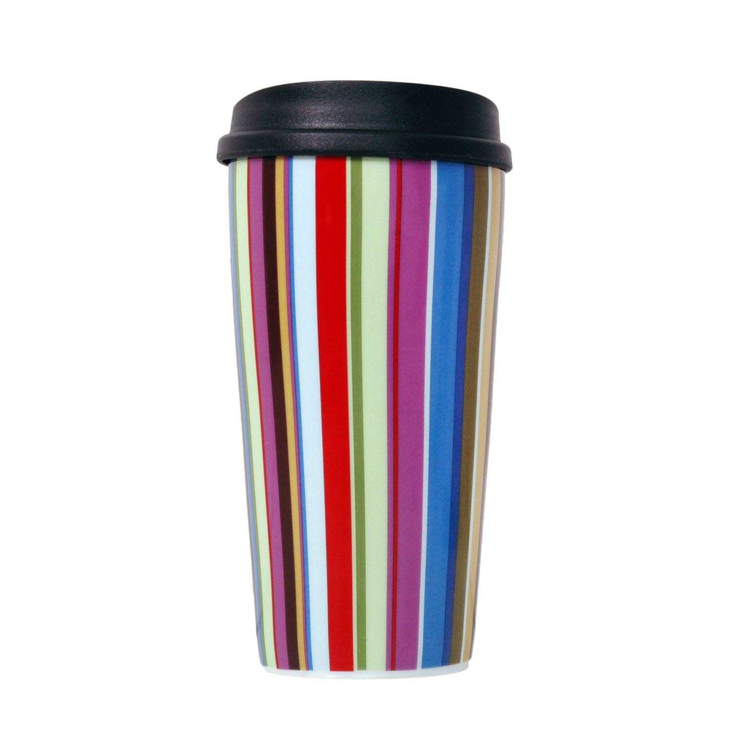 Double-walled to go cup "gestreift" (striped) 0,45l