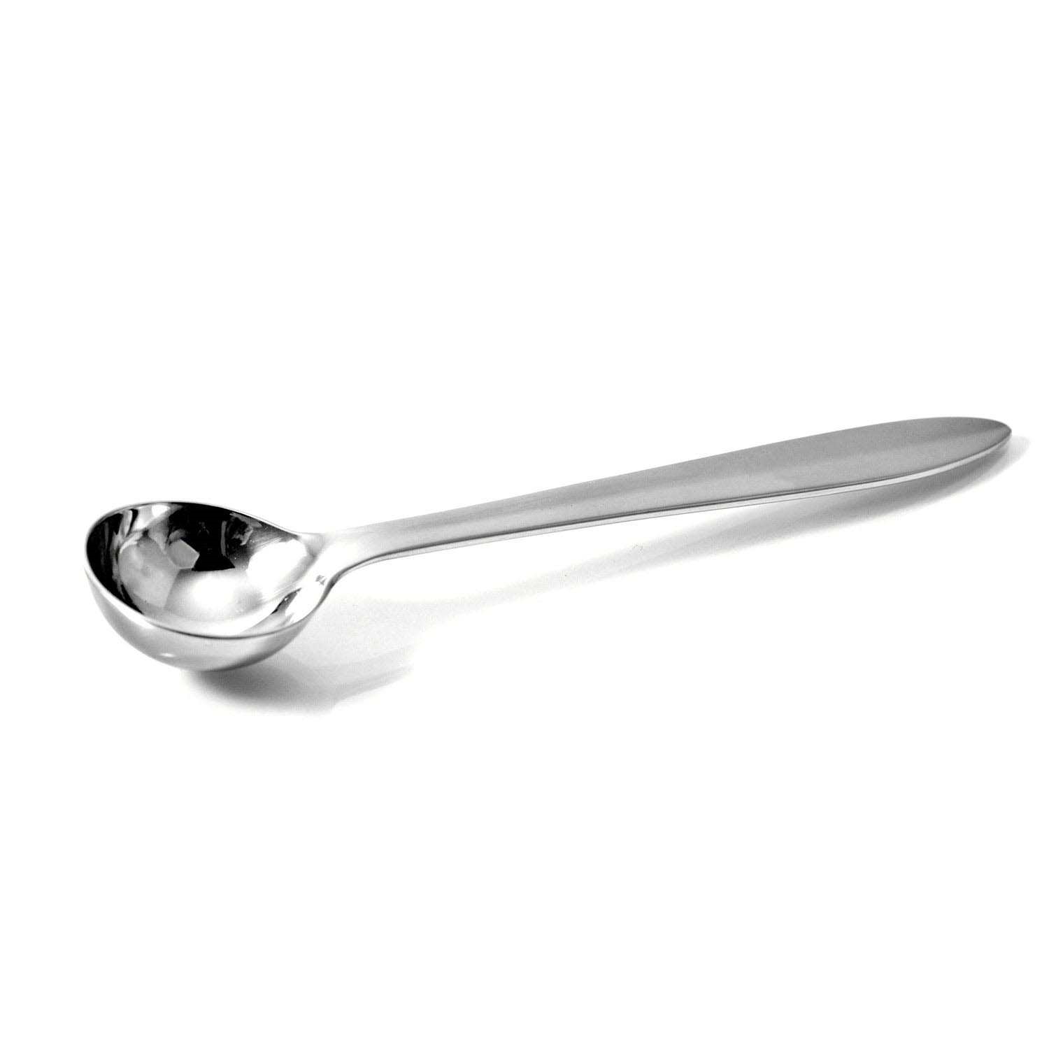 Silberner Eislöffel aus Edelstahl mit langem Griff, Löffel, Teelöffel, Esslöffel, Küchenutensil, Edelstahl