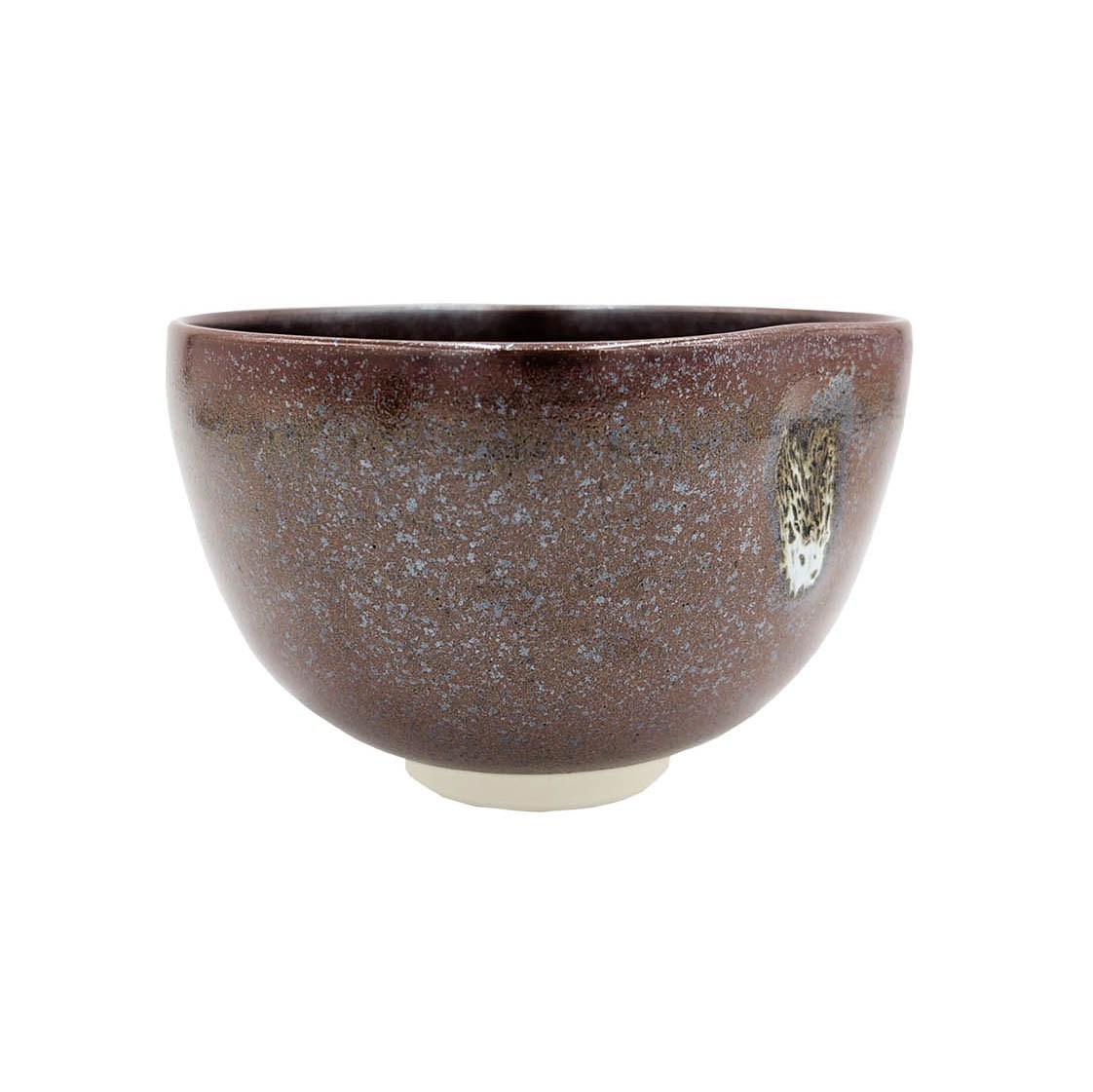 Braune Keramikschale mit gesprenkelter Oberfläche, Schüssel, Porzellan, Keramik, Marbled brown glaze, Braun glaze