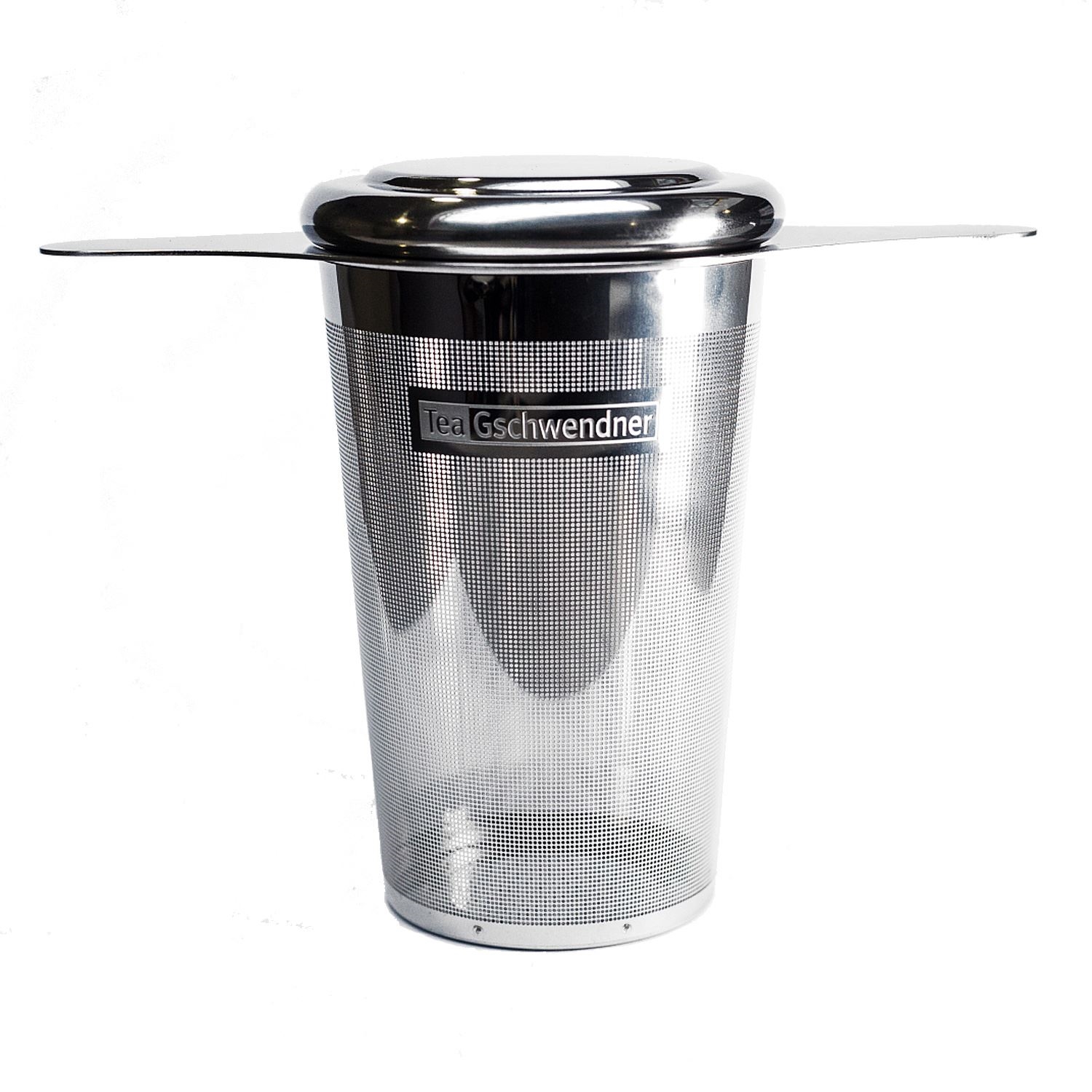 Tea Gschwendner Edelstahl-Teefilter mit Deckel, Teekanne, Teesiedle, Edelstahl,  perforiert, Must be corrected