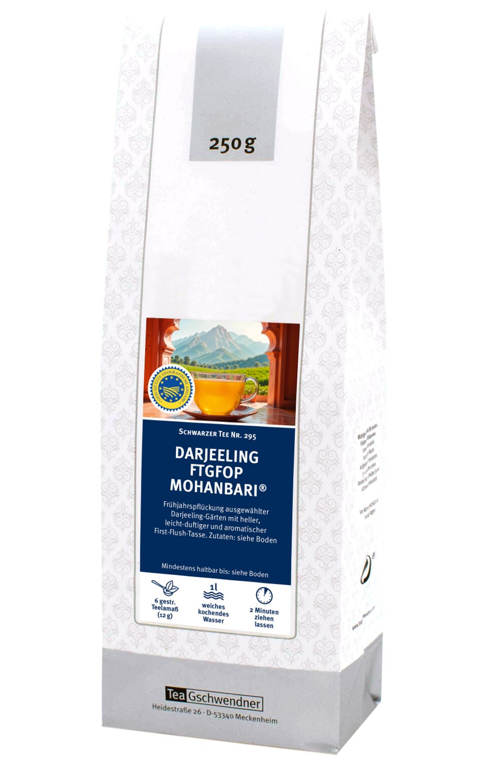 250 g, Darjeeling, FTGFOF, Mohanbari, Tee-Packung