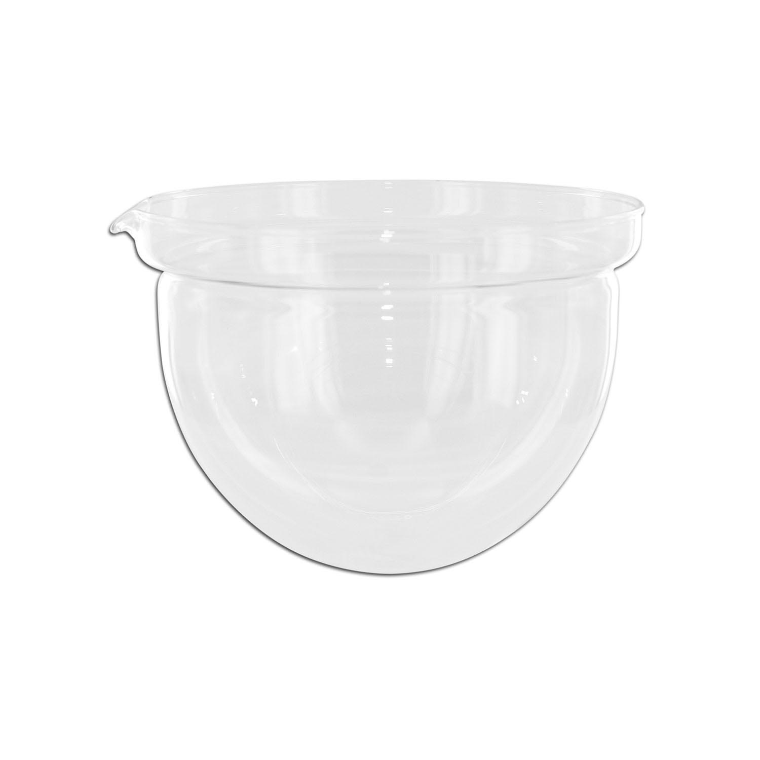 Klare Kunststoff-Rührschüssel mit Ausgießer, Schüssel, Schüssel aus Glas, Glasbehälter, Küchengeschirr, Glasgefäß