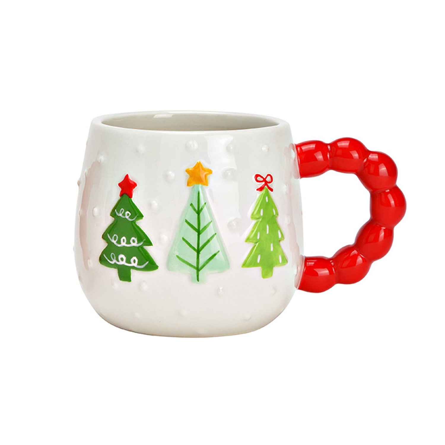 Tasse, Weihnachten, Weihnachtsbaum, Becher, Rot-Grün