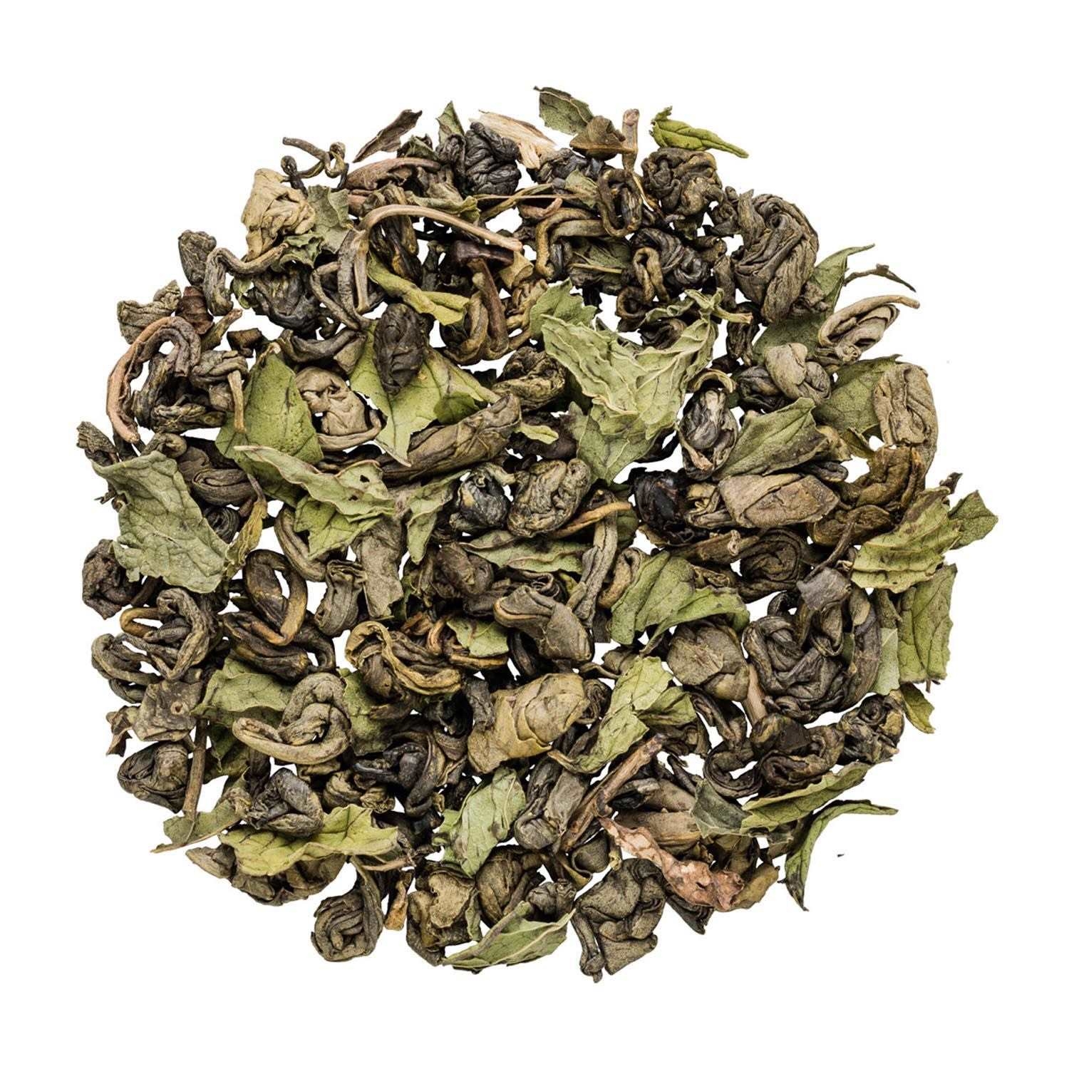 Lose Teemischung aus grünem Tee und Minze, Tee Blätter, Grüner Tee, Lose Blätter, Rauke Tee, Sorten Tee