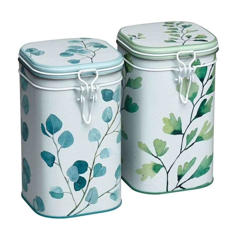 Teedose EigenArt "Trees" 250g blau