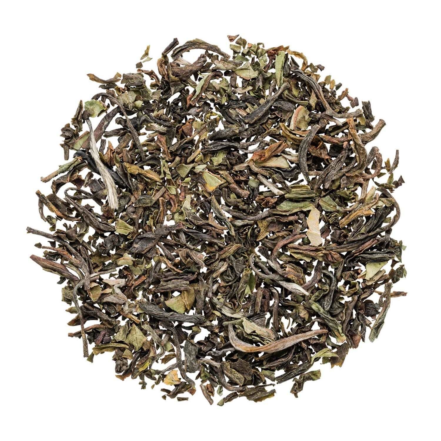 Detailansicht loser schwarzer Darjeeling Blatttee, tee, grüner tee, tee-blätter, lose-blatt, kräutertee