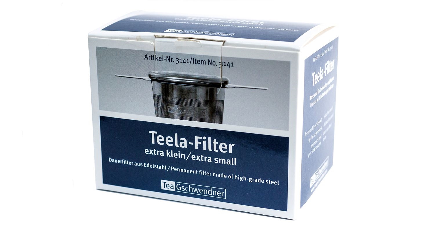 Verpackung TeaGschwendner Teela-Filter extra klein aus Edels, Teefilter, Edelstahl, Kaffee/Teefilter, Permanentfilter, extra small