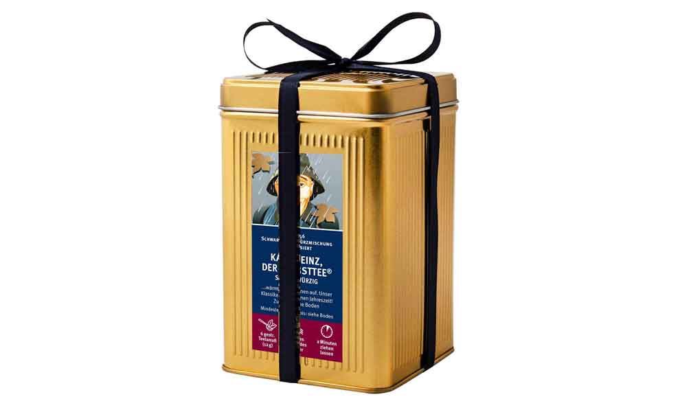 Gold Tin Edmon's with "Karl-Heinz, the Autumn Tea"