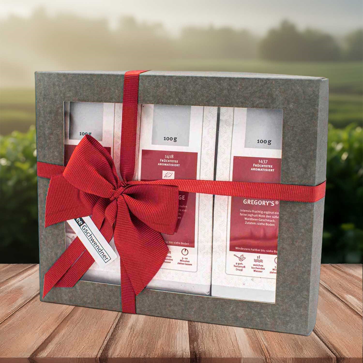 Triple Fruity fruit tea gift with three blends
