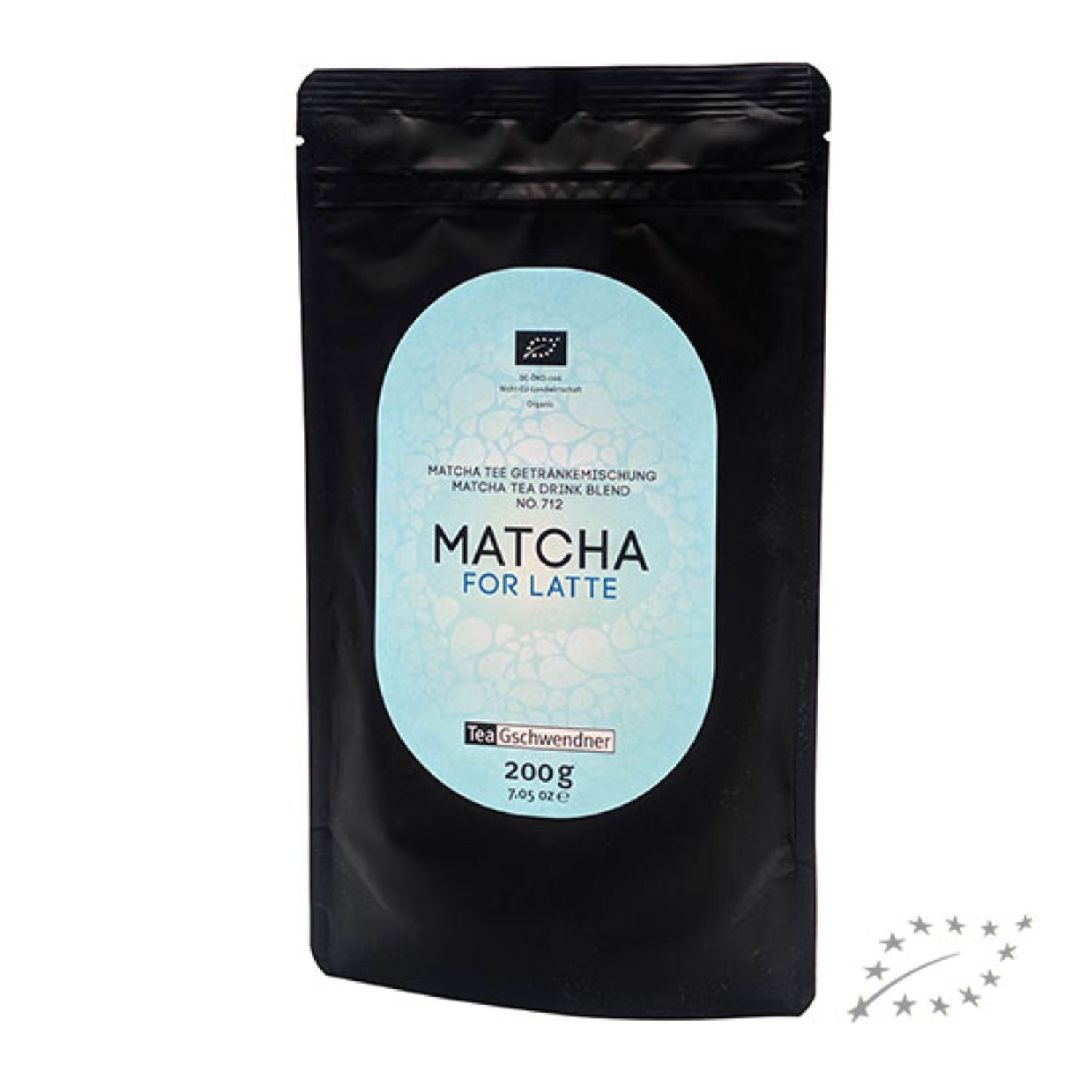 Schwarze Packung Matcha for Latte Tee, 200g, Matcha, Matcha Tee, Drinkekombination, Für Latte, 200 g