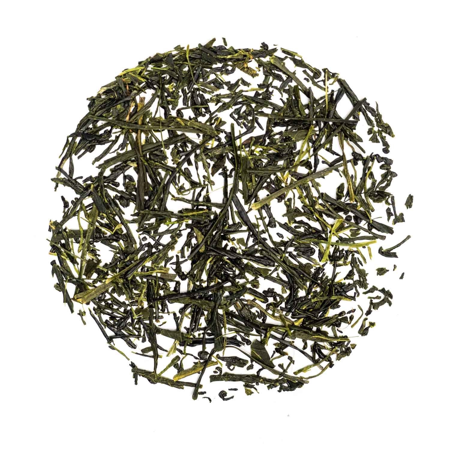 Lose Blätter von japanischem Sencha Grüntee, Grüner Tee, Teeblätter, Lose Tee, Matcha?, Rundkreis?
