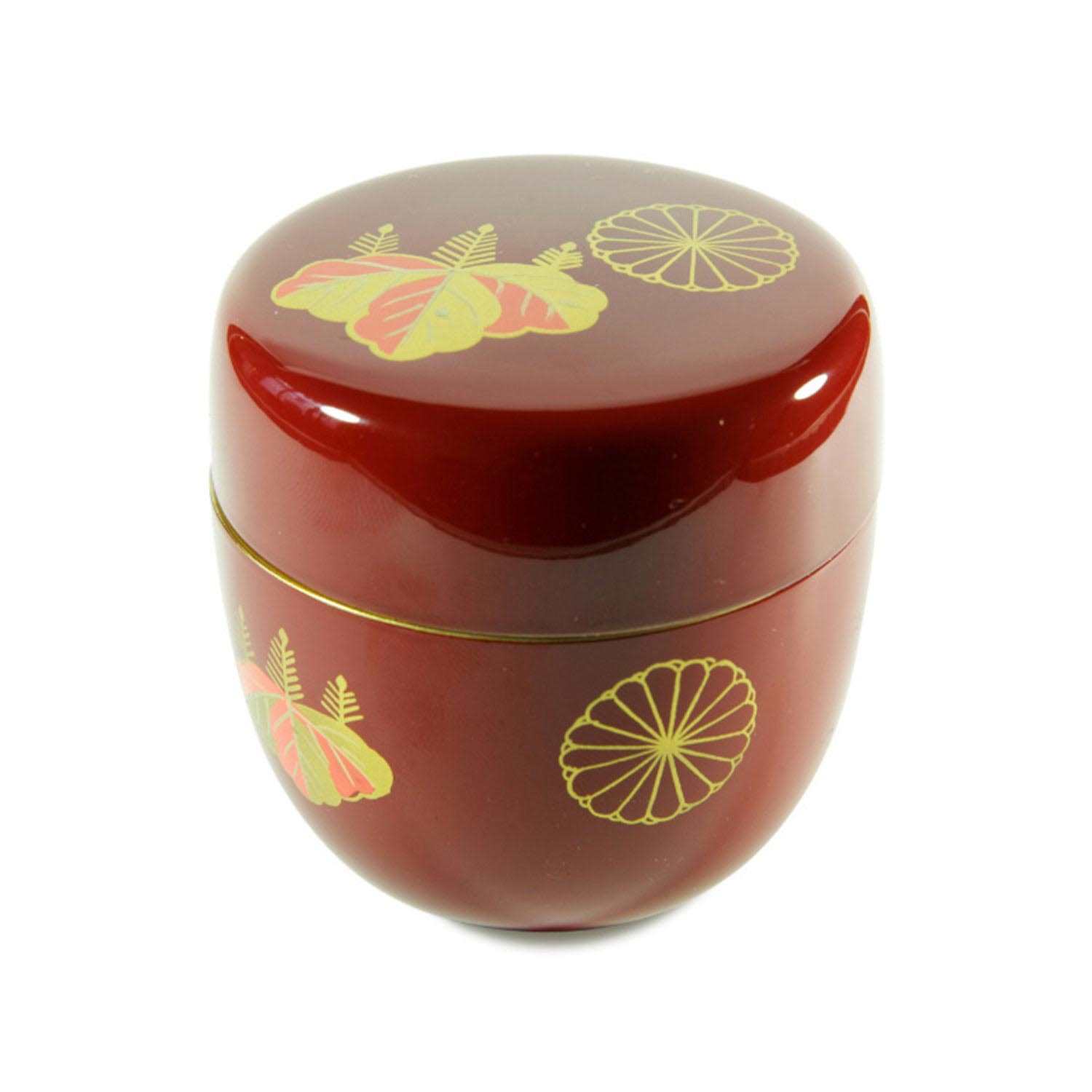 Matcha container (Natsume), red