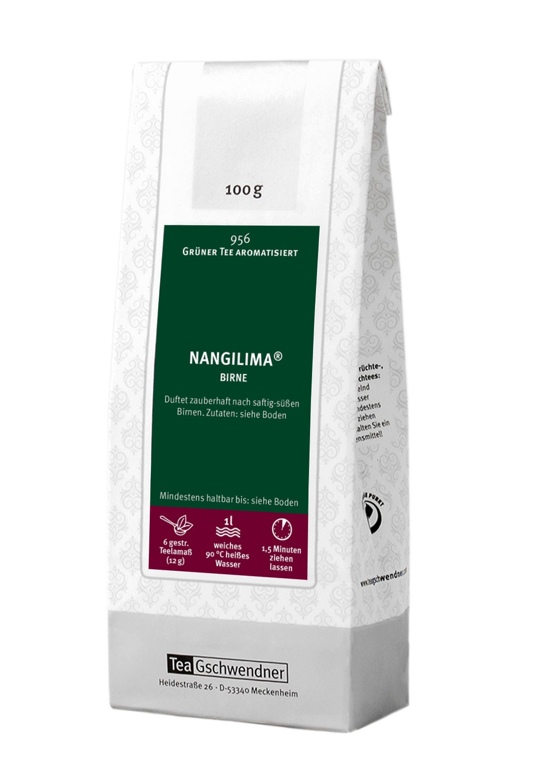 Teegschwendner Nangilima pear green tea 100 g