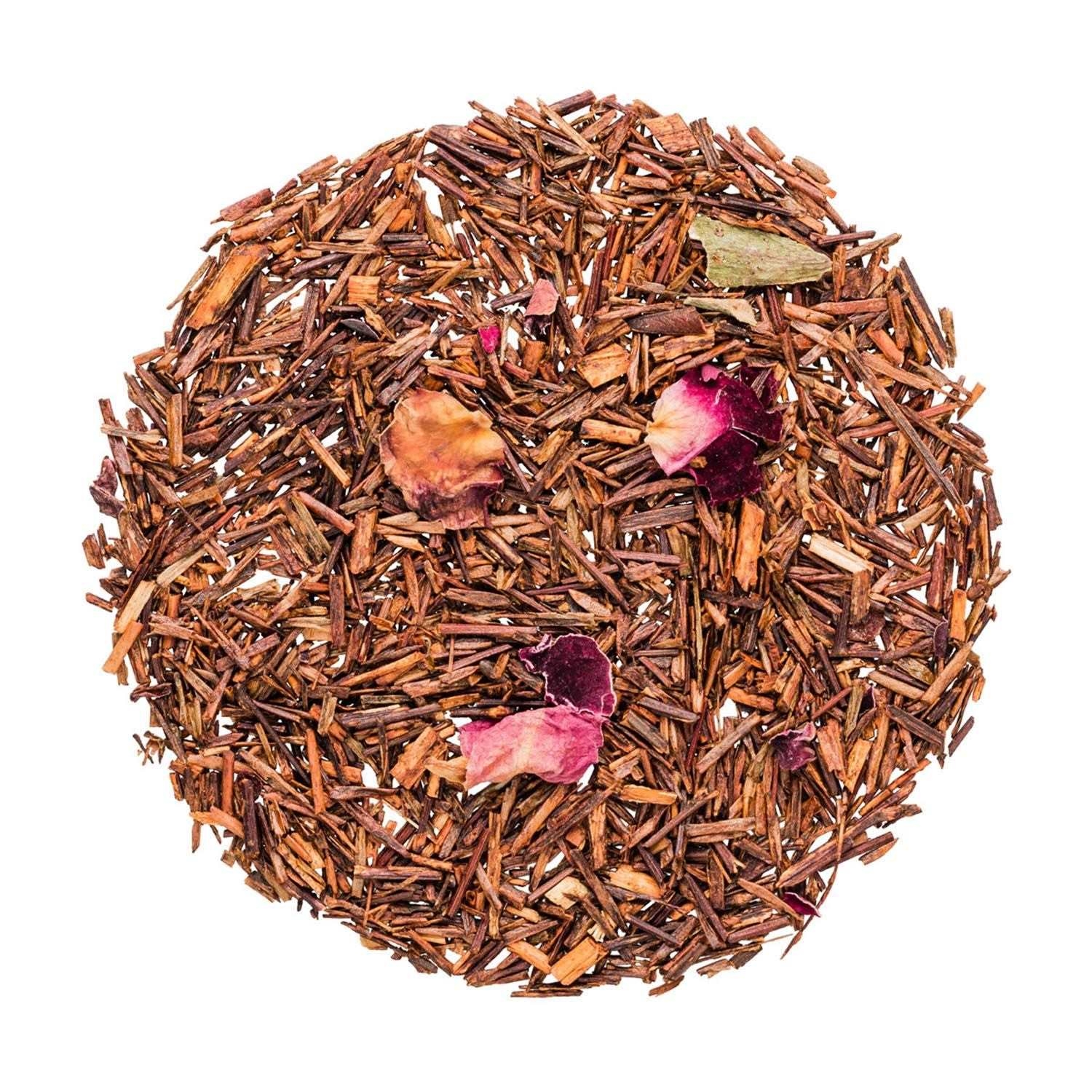 Lose Rooibos Teemischung mit Rosenblüten, Rooibos, Lose Blatttee, Rooibos-Tee, Rosenblüten, Kräutertee