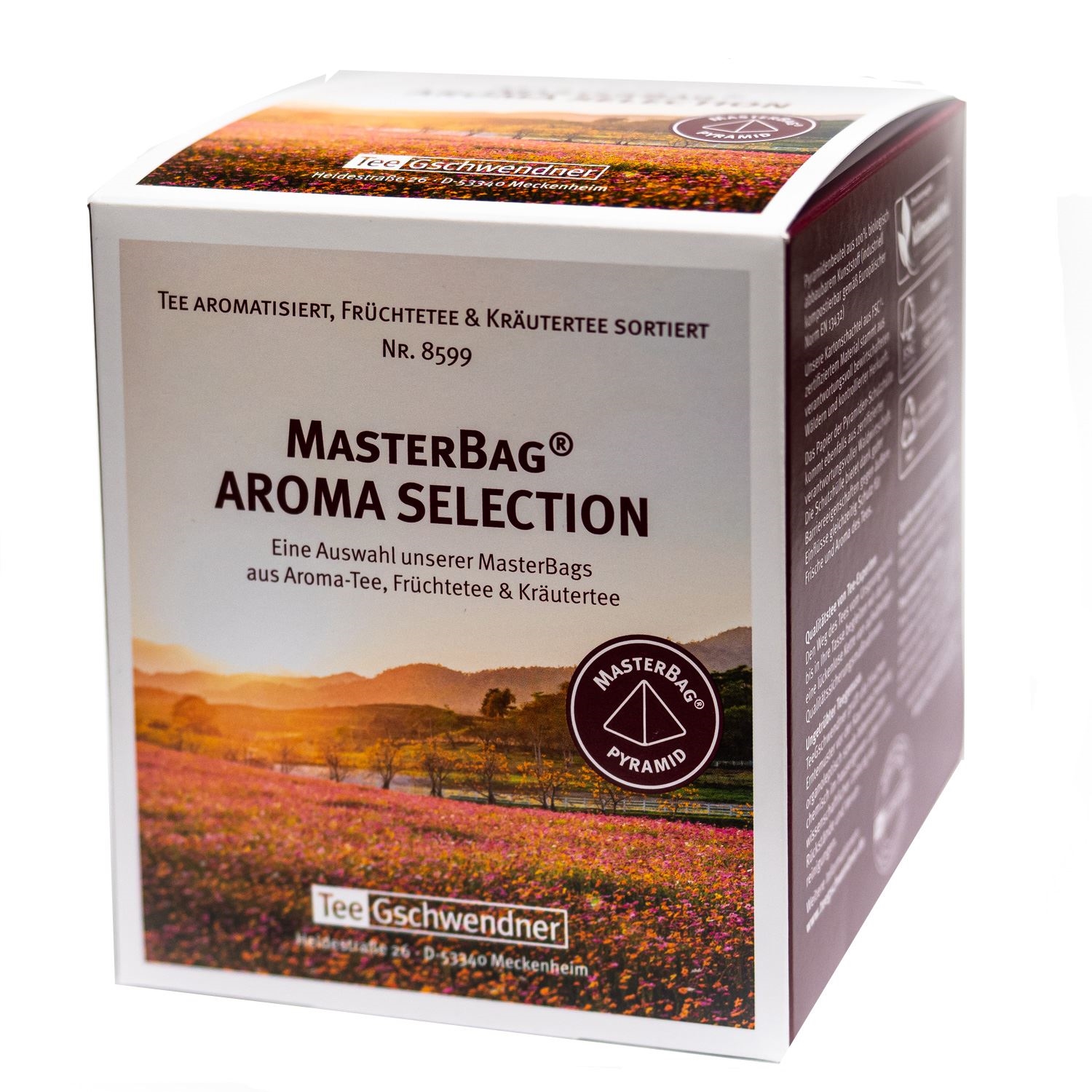 Tee Gschwendner MasterBag Aroma Selection Teemischung, Tee, Aroma-Tee, Früchtetee, Kräutertee, MasterBag Pyramid