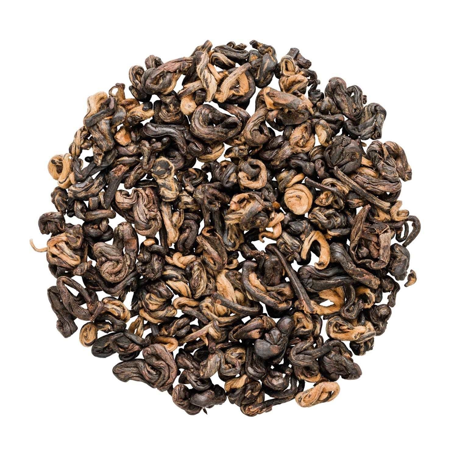 Runde Portion loser schwarzer Tee, stark gerollt, Tee-Tee, Lose Blatttee, Oolong, Drehtee, Blätter