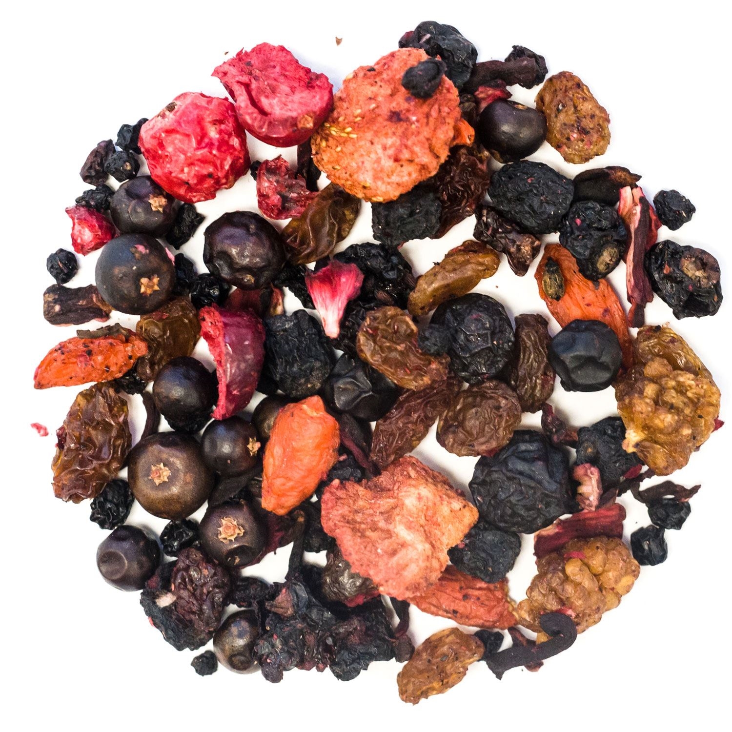 Bunte Mischung aus getrockneten Beeren, Obst, getrocknete Beeren, getrocknete Früchte Mischung, andenes Beeren, Snack-Mix