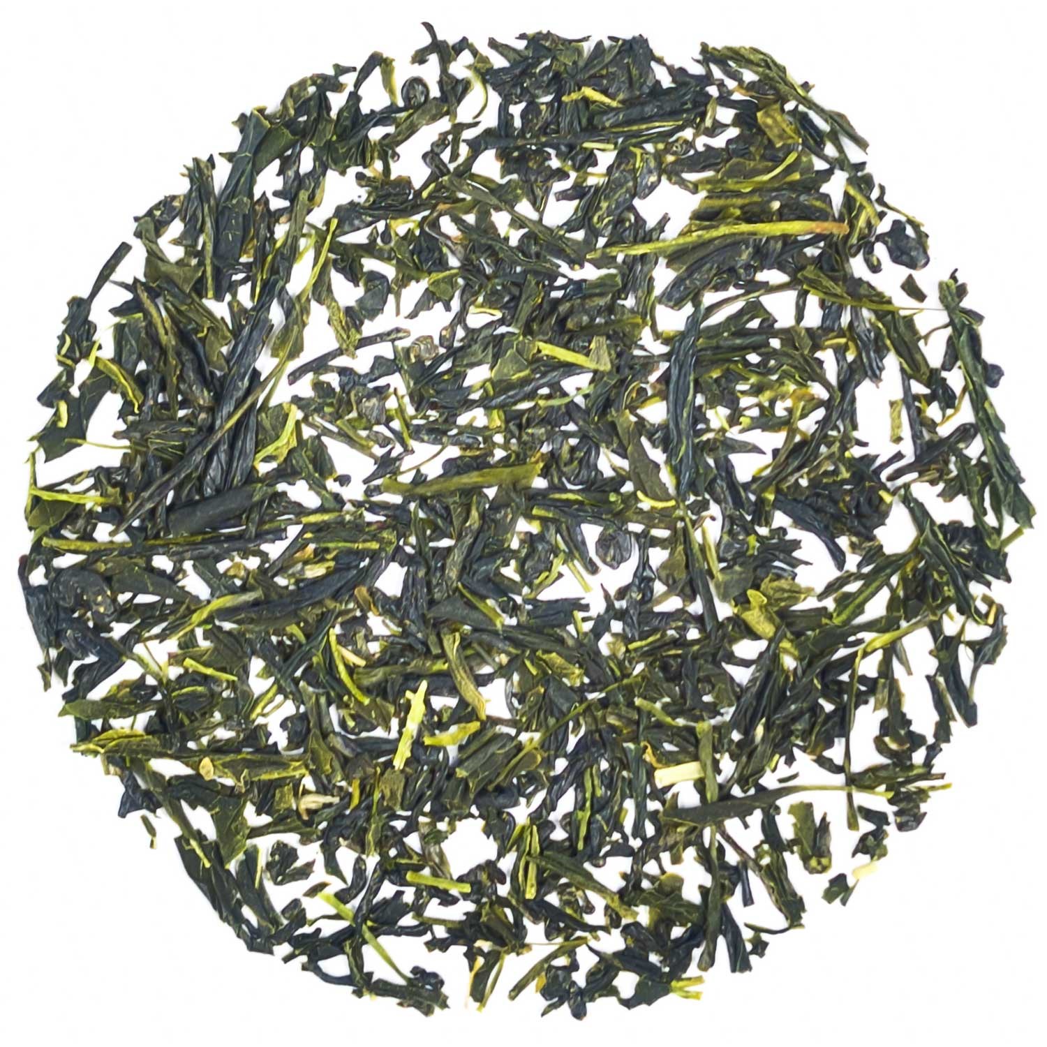 Loose Japanese sencha green tea leaves