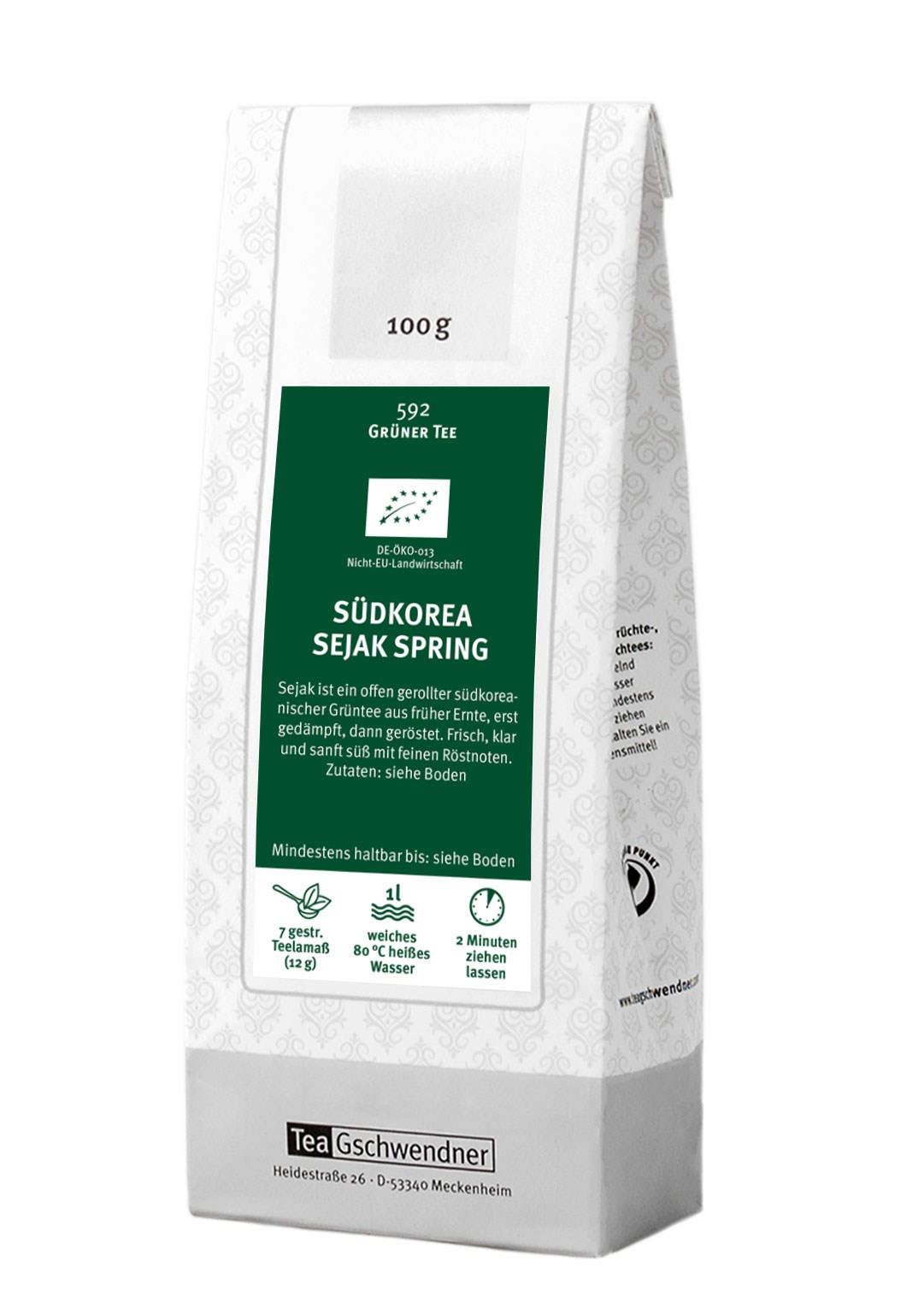 TeaGschwendner South Korea Sejak Spring green tea 100 g