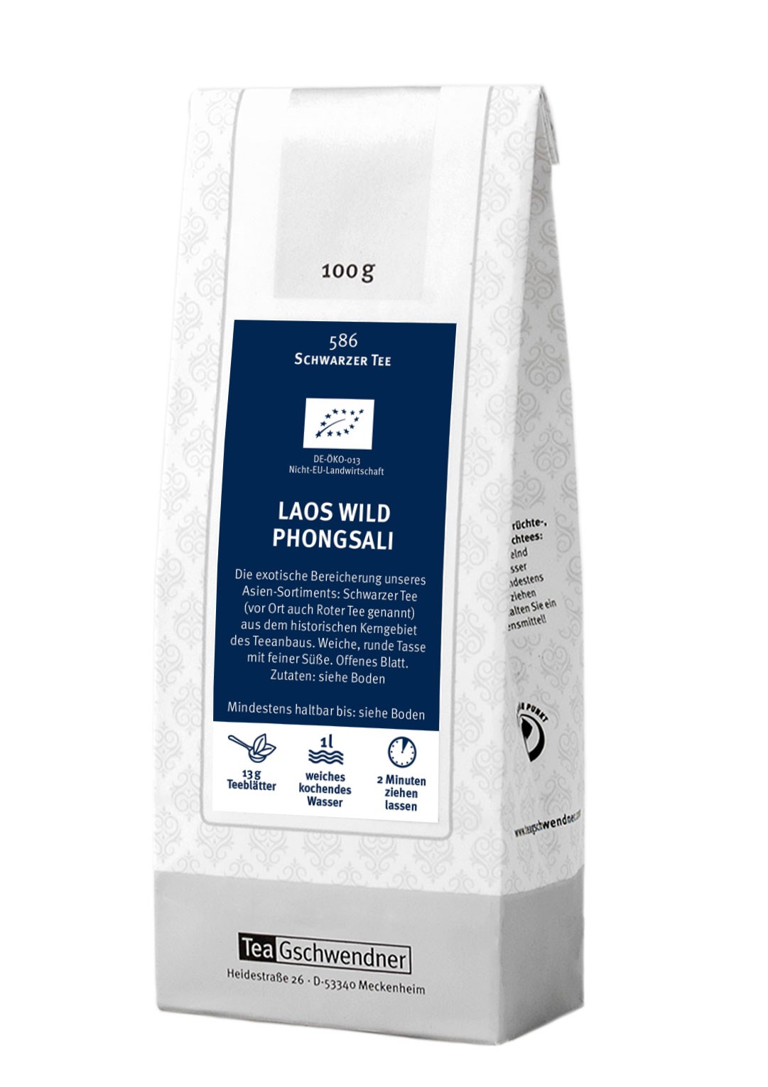 Tea pack Black Tea Laos Wild Phongsali 100 g