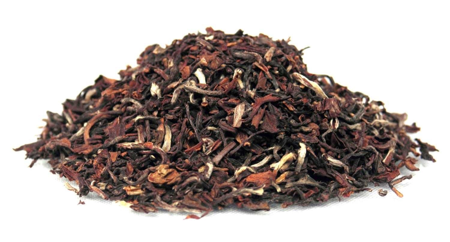 Haufen loser Darjeeling Schwarztee Blätter, Rooibos, Lose Blätter, Tee, Rotbraun, Kräutertee