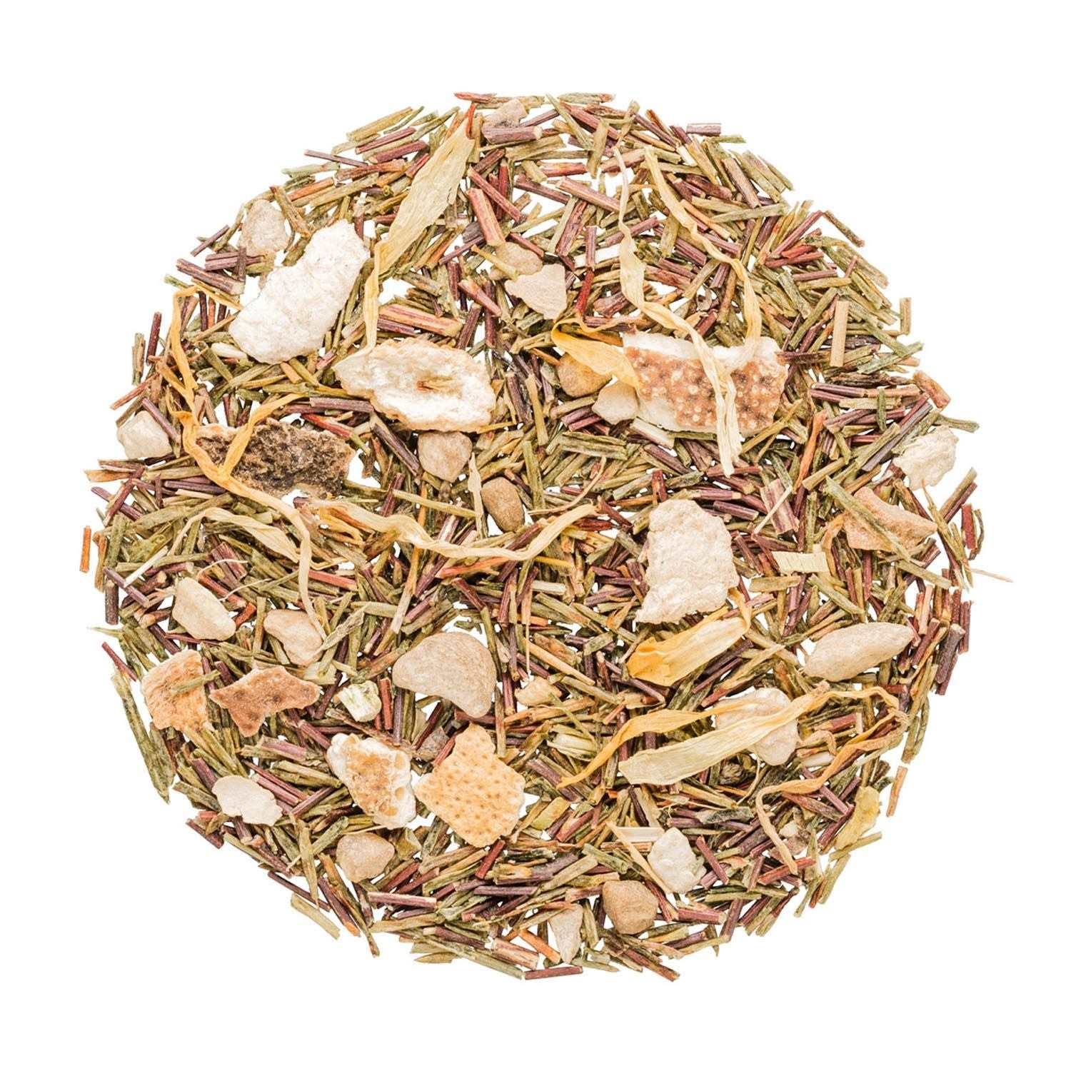 Lose Rooibos Kräutertee-Mischung mit Zitrusstückchen, Kräutertee, Kräutertee-Mischung, Trockenhefe?, gemischte Kräuter, Kräuterpulver