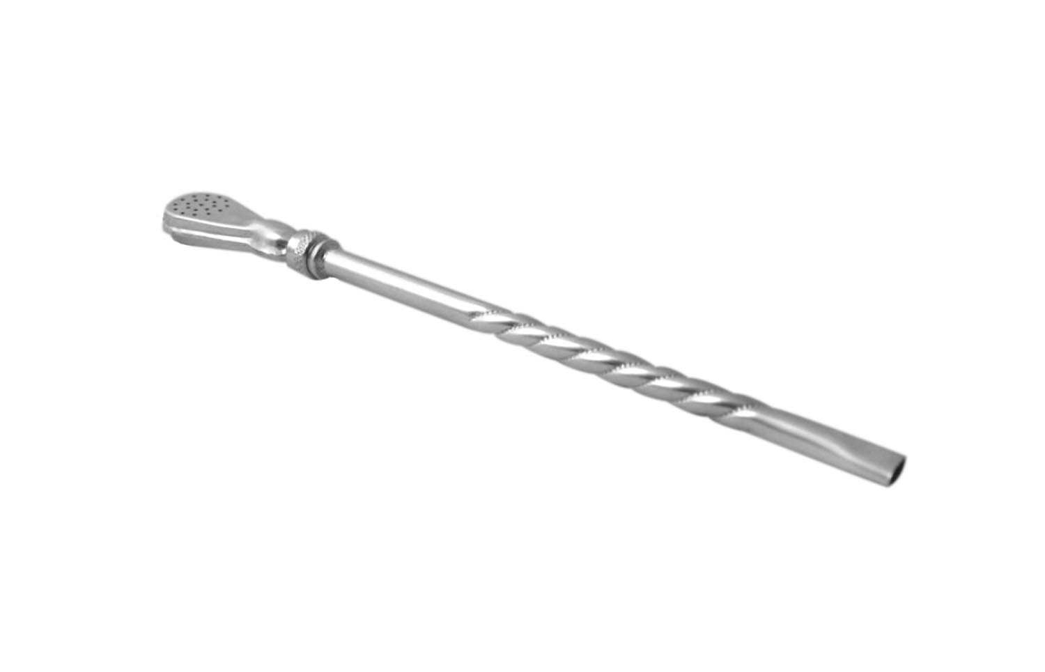 Silberne Bombilla aus Edelstahl mit Filterkopf, Schuhen-Auslöser, •, Gehäuse?, Hàm?,  aberr