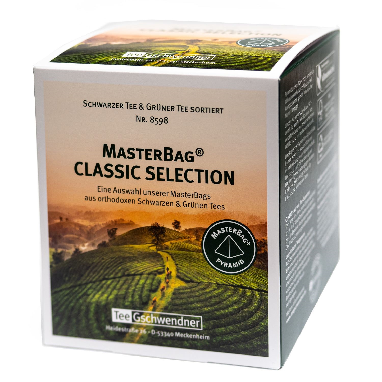 TeeGschwendner MasterBag Classic Selection Schwarzer Tee, MasterBag, Classic Selection, Tee, Tea set, Pyramidenbeutel