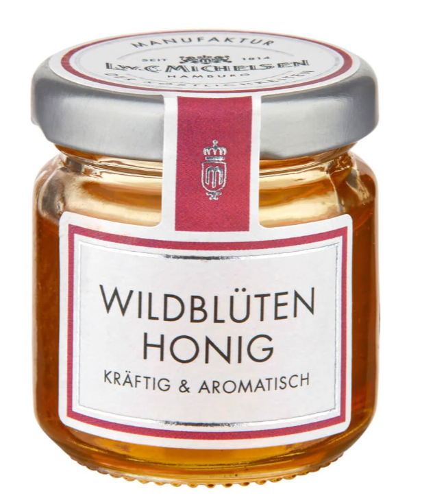 Honig, Wildblütenhonig, Glasbehälter, Kleines Glas, Karamellfarbe