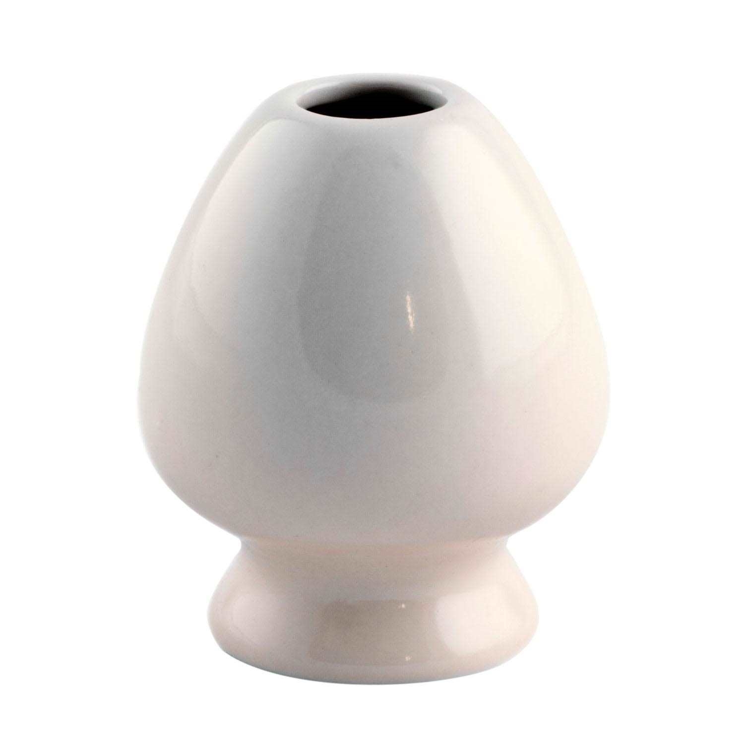 Kleine bauchige Vase aus weißer Keramik, ceramic, vasen, weiß, tonware, bulbenform